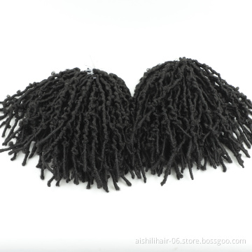 hand knitting butterfly locs crochet in extension faux locs braids hair 12inch omber color braids